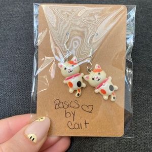 Cat Dangle Earrings